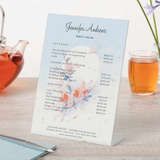 ミニマル伝統的ス、中国のサロン価格表 台座サイン (インサイチュ)