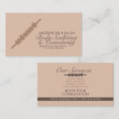 ミニマル体コンタリング体スカルプトマッサージ 名刺 (正面/裏面)