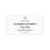 ミニマル体バター化粧品の瓶ロゴ製品 ラベル (正面)