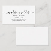 ミニマル作家ブロガーの名刺 名刺 (正面/裏面)