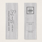 ミニマル価格つるラベルカード (正面&裏面)