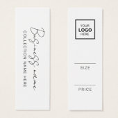 ミニマル価格つるラベルカード (正面&裏面)