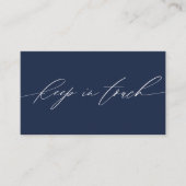 ミニマル保スNavy BlueのTouchまたは 名刺 (正面)