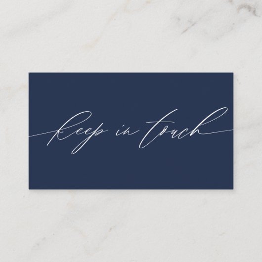 ミニマル保スNavy BlueのTouchまたは 名刺 (正面)