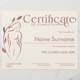 ミニマル修了証書体彫刻