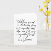 ミニマル先生評価カード、C.S.ルイス カード (黄色い花)