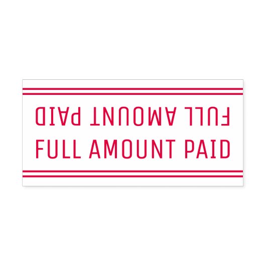 「ミニマル全額を支払う」スタンプ セルフインキングスタンプ (デザイン)