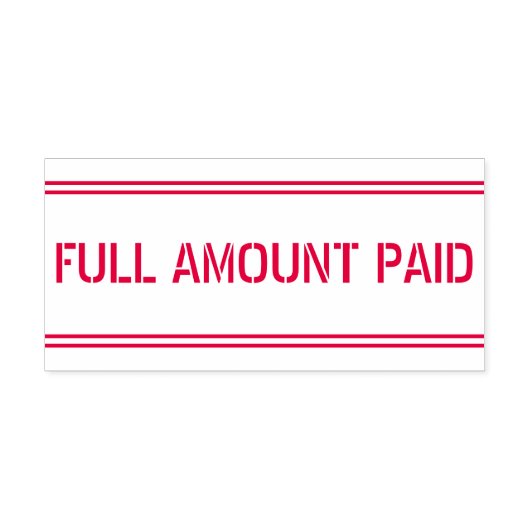 「ミニマル全額を支払う」スタンプ セルフインキングスタンプ (デザイン)