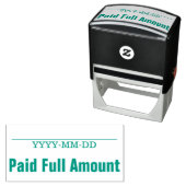 「ミニマル全額支払済」ゴム印 セルフインキングスタンプ (インサイチュ)