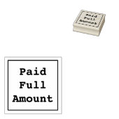 「ミニマル全額支払済」ゴム印 ラバースタンプ (押印)