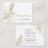 ミニマル公証人サービス金ゴールド自然広場 名刺 (正面/裏面)