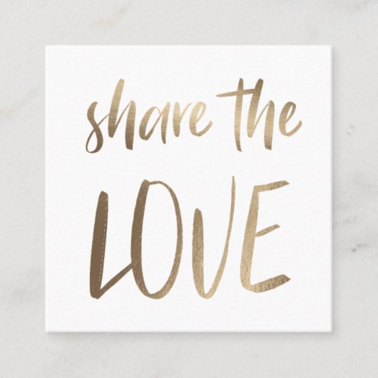 ミニマル共有ザラブ |ロイヤリティカード スクエア名刺 (正面)