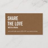 ミニマル共有ラブ紹介カード 紹介カード (正面)