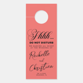 ミニマル写字書道結婚のゲスト ドアノブサイン