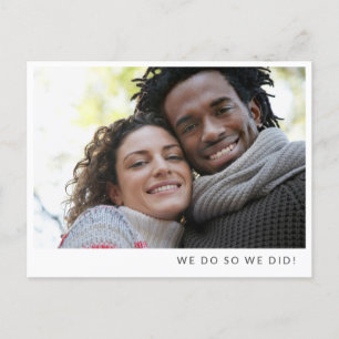 ミニマル写真おもしろいシンプルメッセージの展開  案内ポストカード