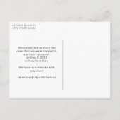 ミニマル写真おもしろいシンプルメッセージの展開  案内ポストカード (裏面)