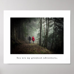 ミニマル写真とタイプライターのキャプション小 ポスター