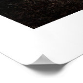 ミニマル写真とタイプライターのキャプション ポスター (角)