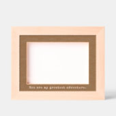 ミニマル写真とタイプライターのキャプション レーザー彫刻フレーム (正面)