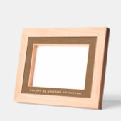 ミニマル写真とタイプライターのキャプション レーザー彫刻フレーム (左)