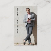 ミニマル写真のシンプル 名刺 (正面)