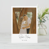 ミニマル写真のスクリプ結婚ト セーブザデート (スタンド正面)