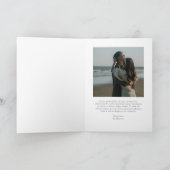 ミニマル写真のモダンクリスマス シーズンカード (内部)