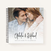 ミニマル写真オーバーレイゲストブック ノートブック (正面)