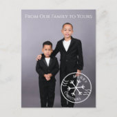 ミニマル写真クリスマスポストカード ポストカード (正面)