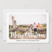 ミニマル写真クリスマス シーズンカード (正面)