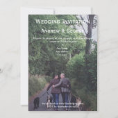 ミニマル写真ゲイLGBTQ 結婚's 招待状 (正面)