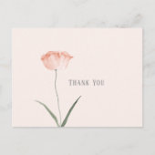 ミニマル写真コーラルポピー葉書 ポストカード (正面)