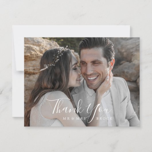 ミニマル写真サンキューカード サンキューカード (正面)