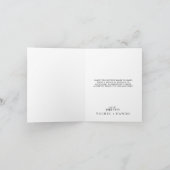 ミニマル写真テンプレートサンキューカード サンキューカード (内部)