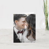 ミニマル写真テンプレートサンキューカード サンキューカード (正面)