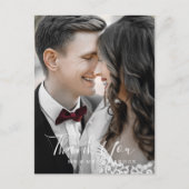 ミニマル写真テンプレートサンキューポストカード ポストカード (正面)