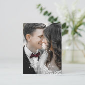 ミニマル写真テンプレートサンキューポストカード ポストカード (スタンド正面)