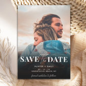 ミニマル写真デジタル日付を保結婚存する 招待状