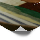 ミニマル写真ブライダルシャワーウェルカムサイン ポスター (角)