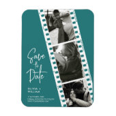 ミニマル写真ブースにデートの招待状を保存 マグネット (縦)