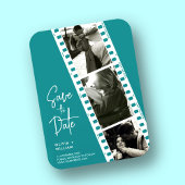 ミニマル写真ブースにデートの招待状を保存 マグネット