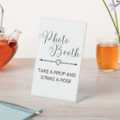 ミニマル写真ブースの看板 台座サイン (インサイチュ)