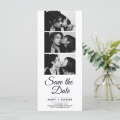 ミニマル写真ブース結婚式は日付カードを保存 (スタンド正面)