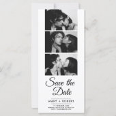 ミニマル写真ブース結婚式は日付カードを保存 (正面)