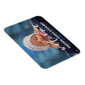 ミニマル写真ベビー誕生の発表カード マグネット (右側)