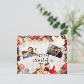 ミニマル写真ホリデーカード – カスタマイズ！ シーズンポストカード (スタンド正面)