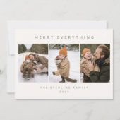 ミニマル写真ホリデーカード シーズンカード (正面)