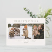 ミニマル写真ホリデーカード シーズンカード (スタンド正面)