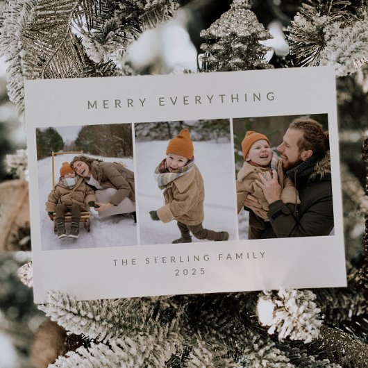 ミニマル写真ホリデーカード シーズンカード