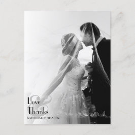 ミニマル写真モダンオ結婚ーバーレイ ポストカード
